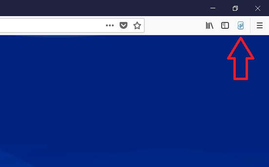 InFormEnter+ button in Firefox toolbar