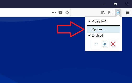 InFormEnter+ popup menu in toolbar